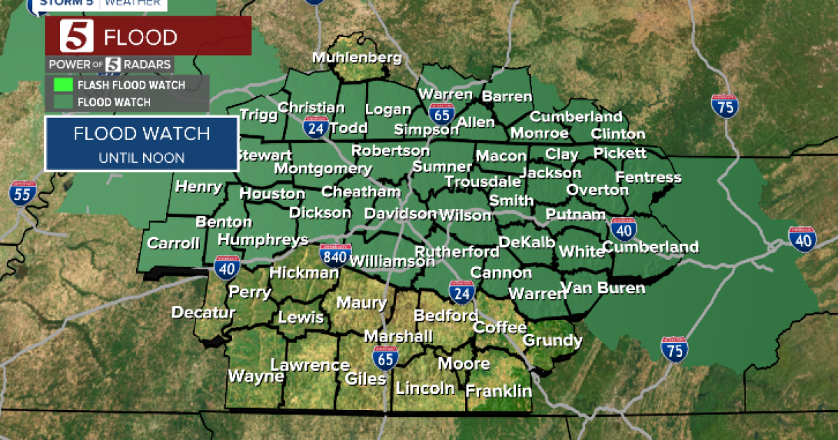 Flood watch until noon - Vimarsana News