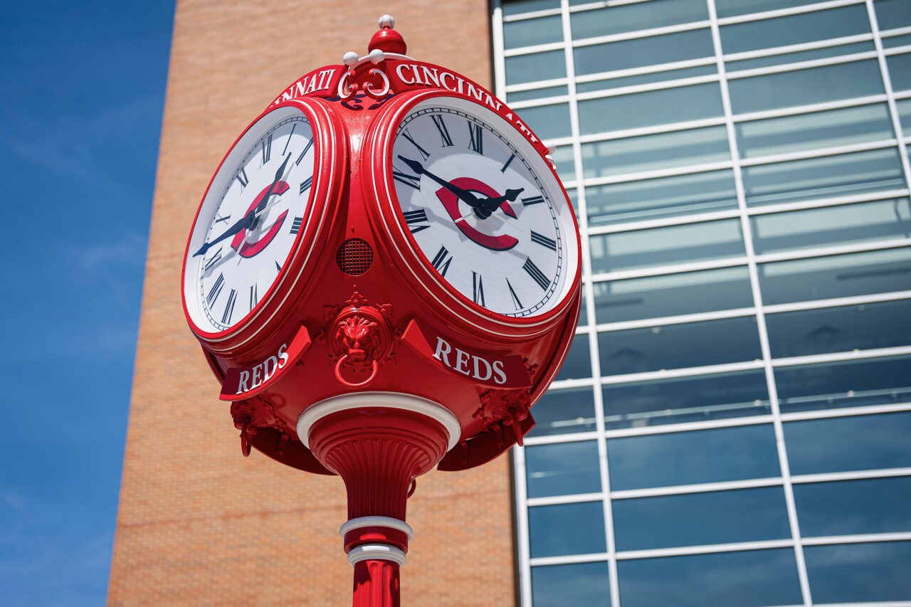 Joey Votto Clock Great American Ball Park