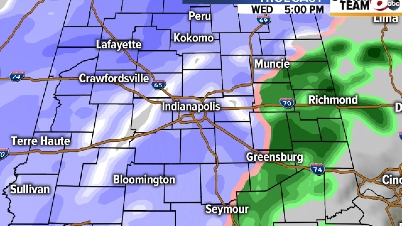 When will the rain end and the snow begin?