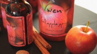 Bottles of a Wen hair product