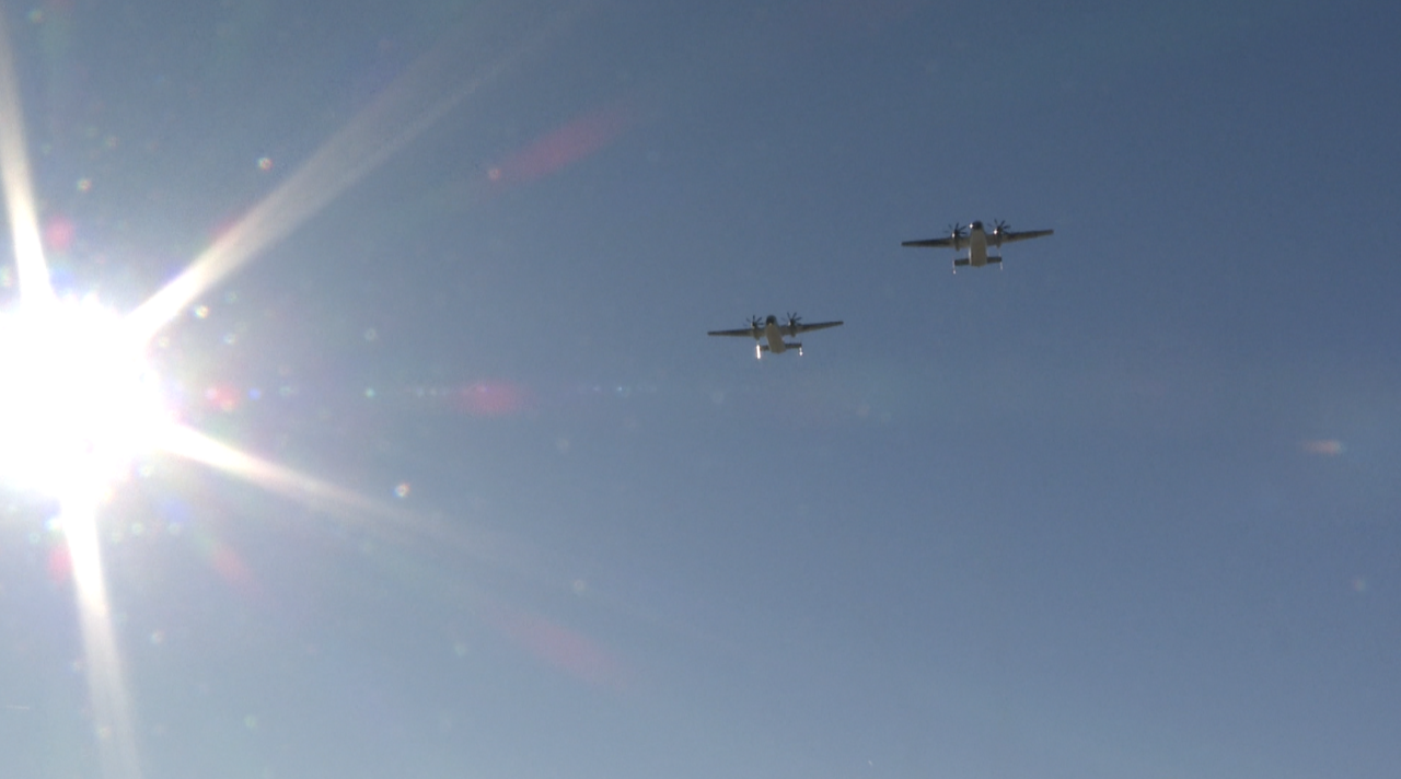 VRC 40 Squadron flyover at NAS