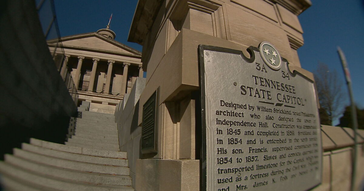 Aktivisten in Tennessee demonstrieren vor dem Kapitol, um den Bundesstaat ...