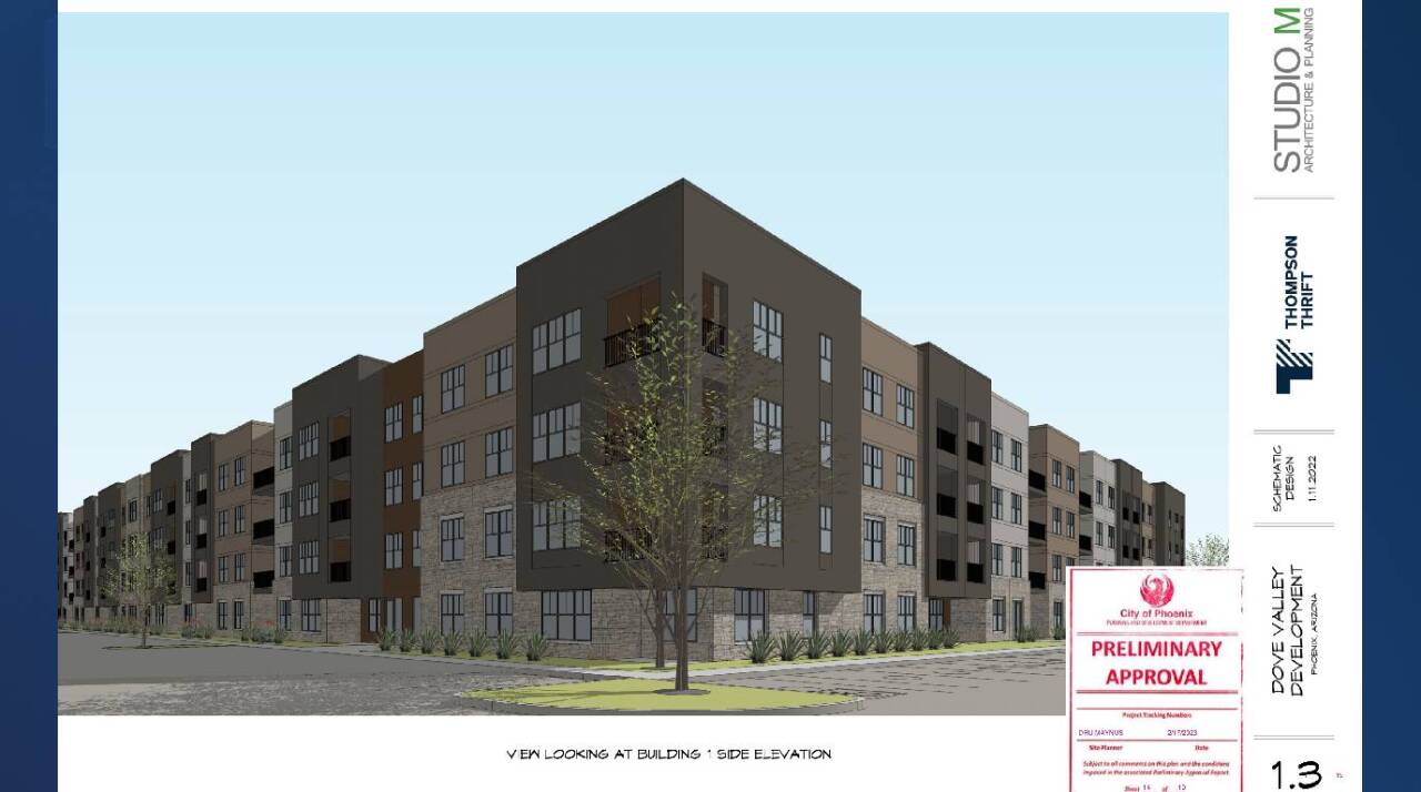 Rendering of the residential area.