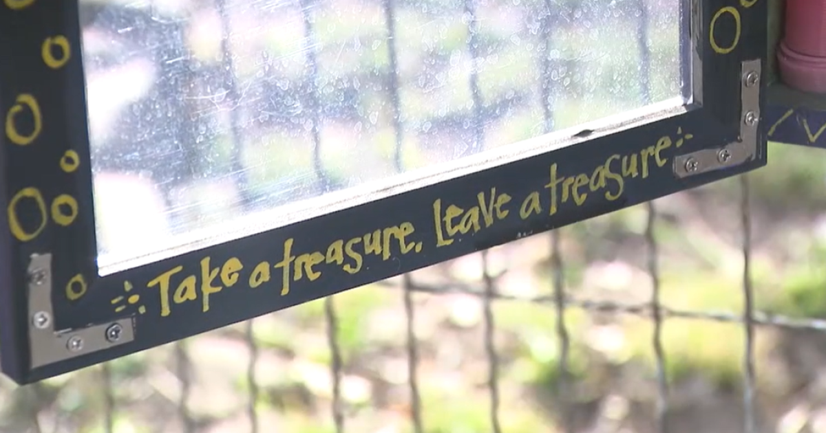 ‘TAKE A TREASURE': Tulsa teacher builds Oklahoma's first Little Free Box of Happy