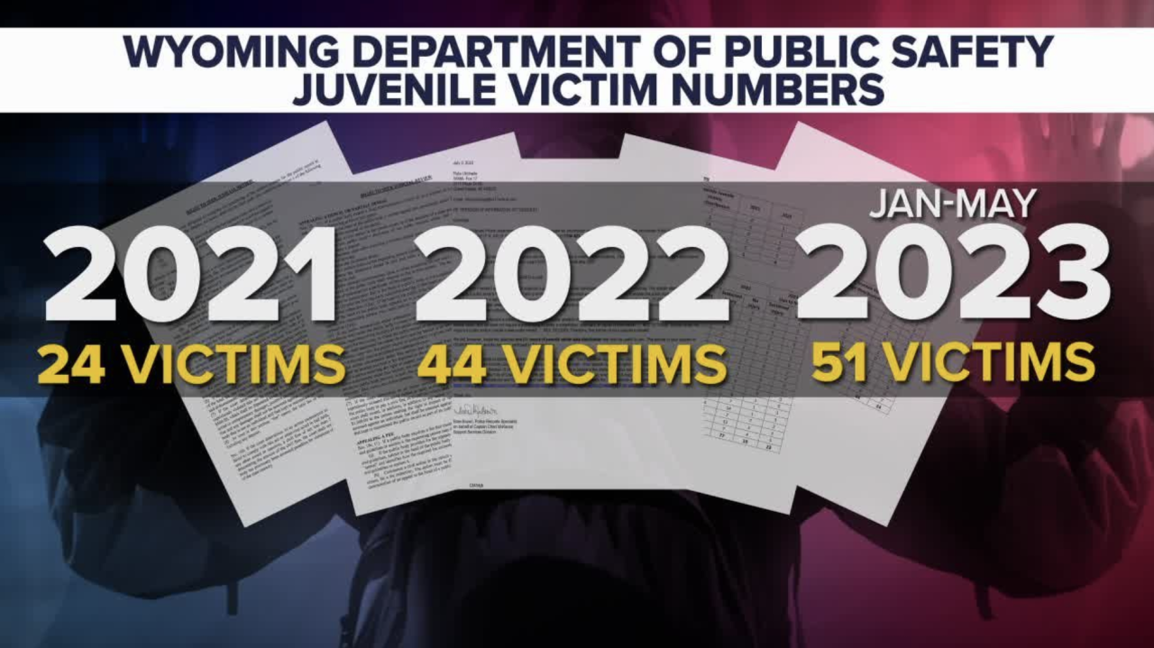 Wyoming Department of Public Safety Juvenile Victim Numbers 2021-2023