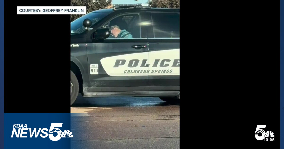 Colorado Springs police officer appears asleep in patrol car, department launches investigation
