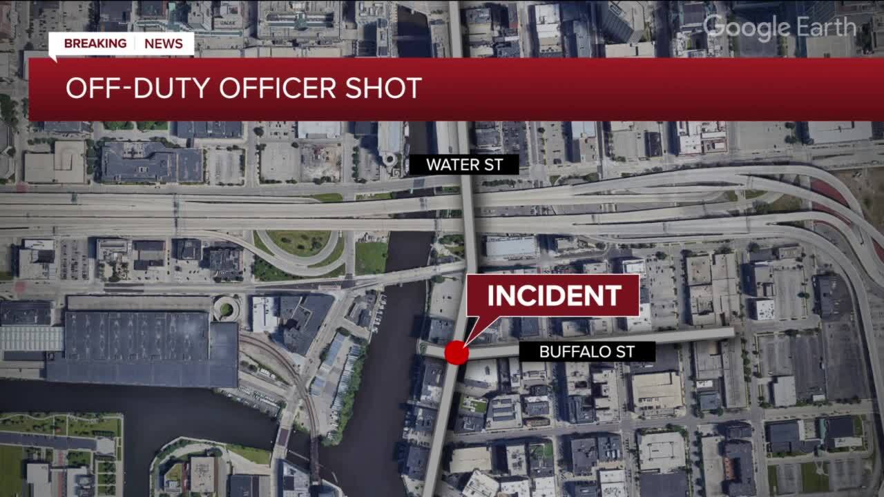off duty officer shot