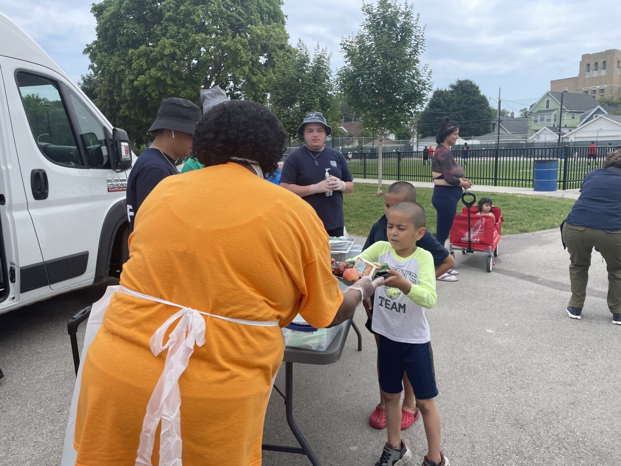 Hunger Task Force kicked off its Meet Up And Eat Up free meal service