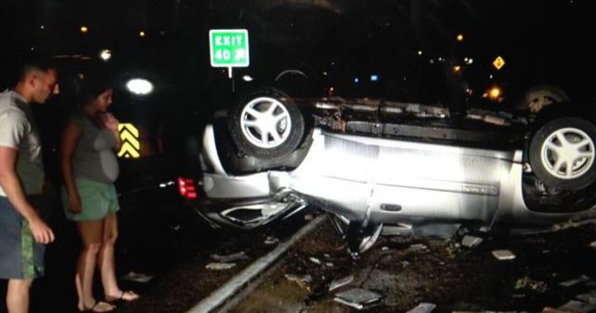 Slick roads lead to overnight crashes