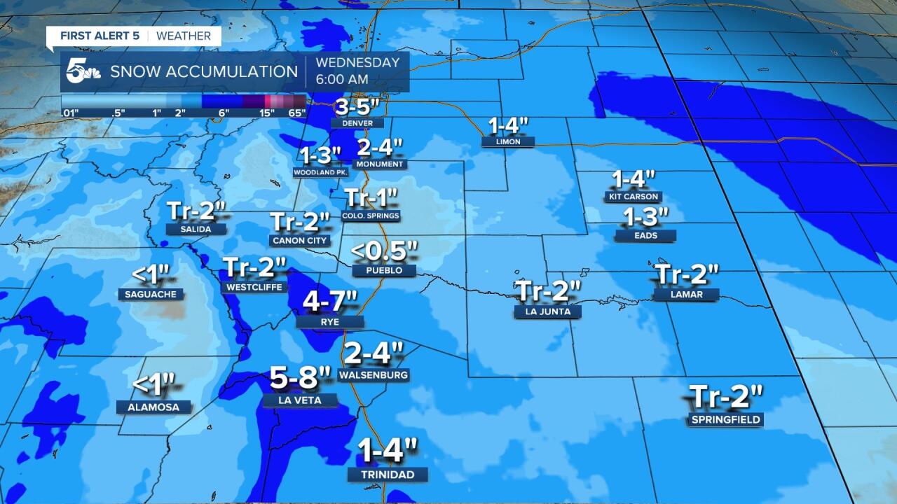 Southern Colorado Snow Forecast