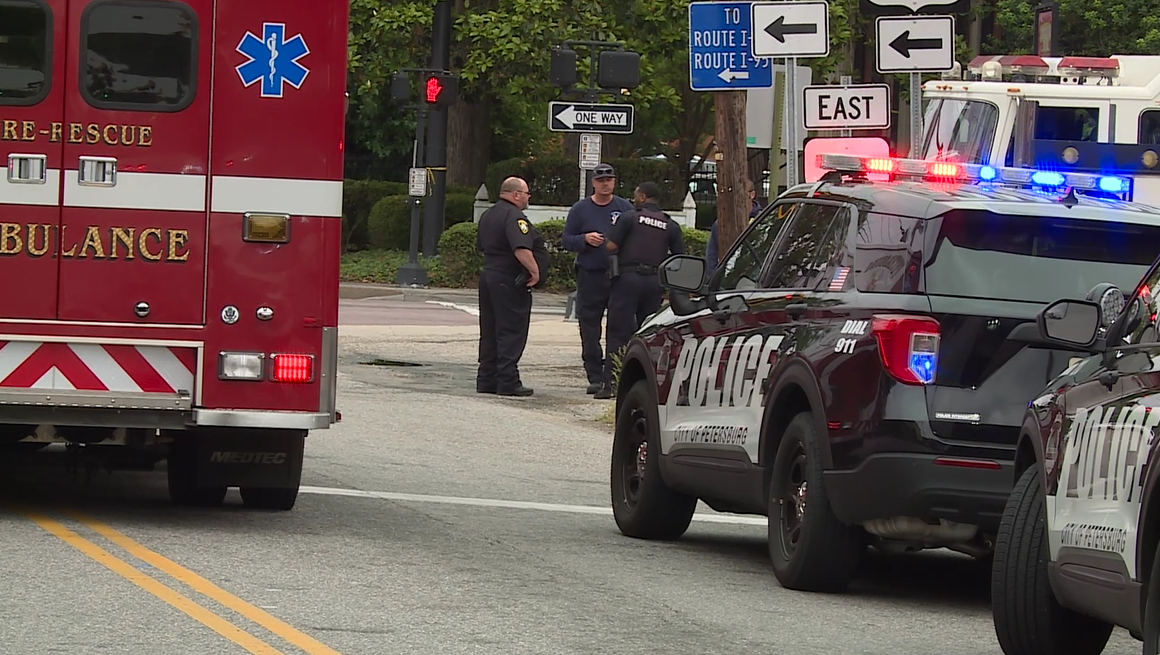 Petersburg Firefighter struck