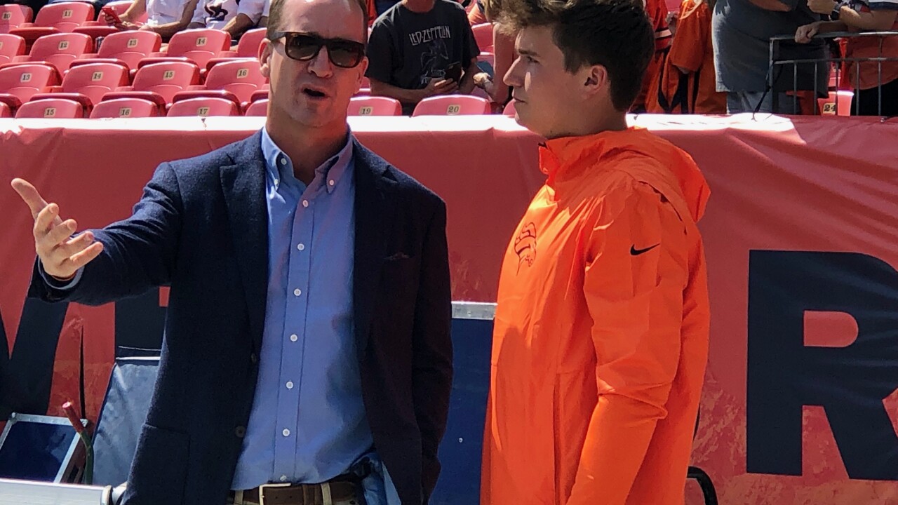 Peyton Manning Talks To Broncos Rookies In Zoom Meeting
