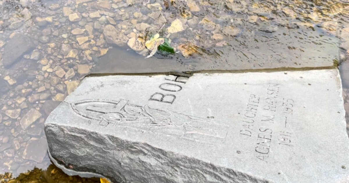 A viewer asked about gravestones sticking out of the Menomonee River: So we dug into it.