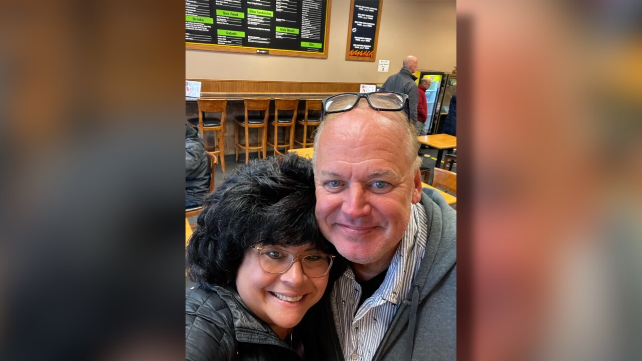 Barry and his friend of 40 years, Rosalie