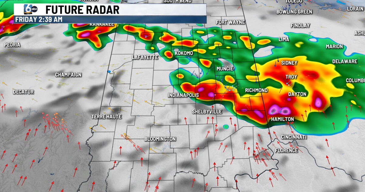 Thursday severe thunderstorm watch for western Indiana
