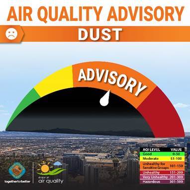 Clark County issues dust advisory for March 5, 2026