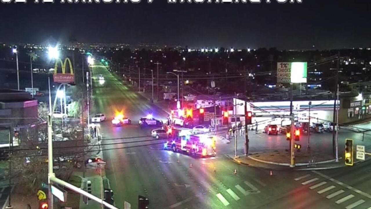 Crash on Rancho and Washington 