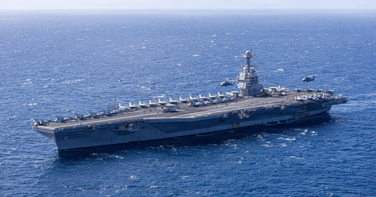 Norfolk-based USS Gerald R. Ford expected to head to Middle East: CBS