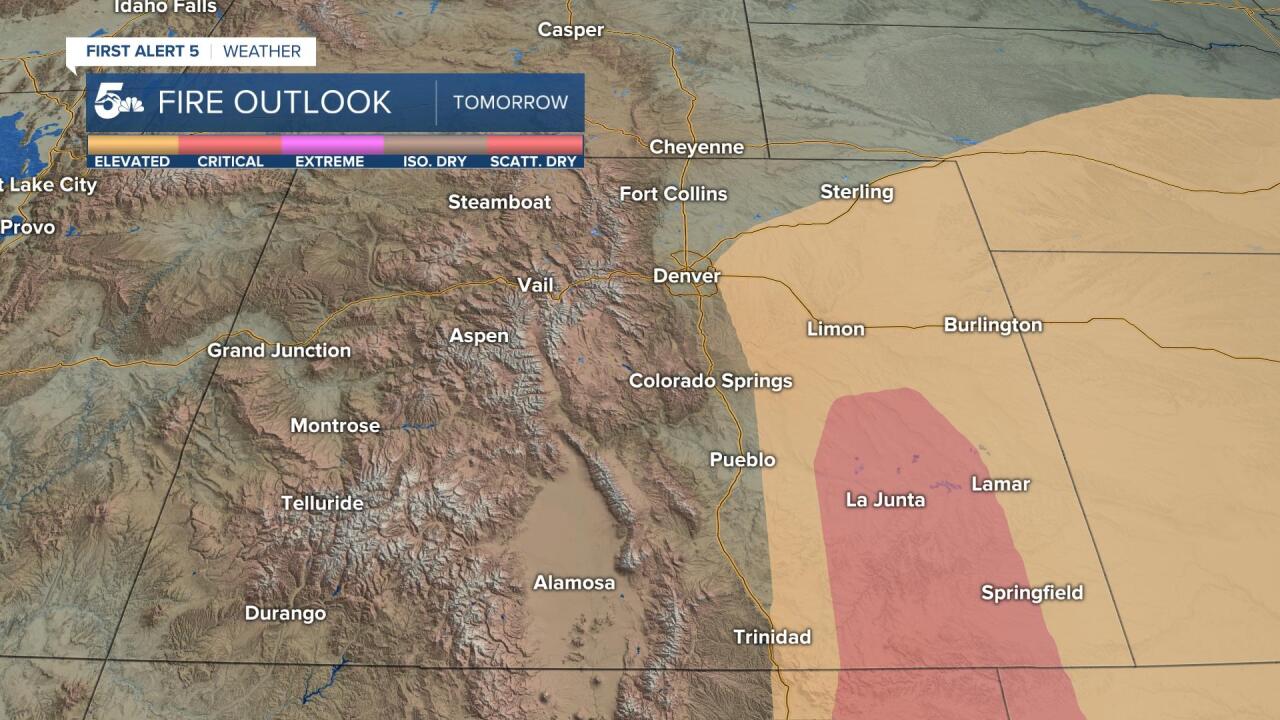 Wednesday's Fire Outlook
