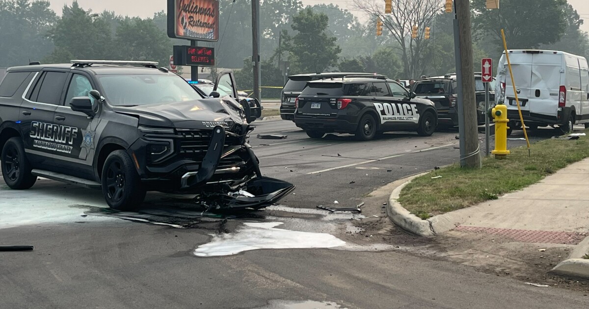 Kalamazoo County deputy shot, suspect arrested after chase in stolen cruiser