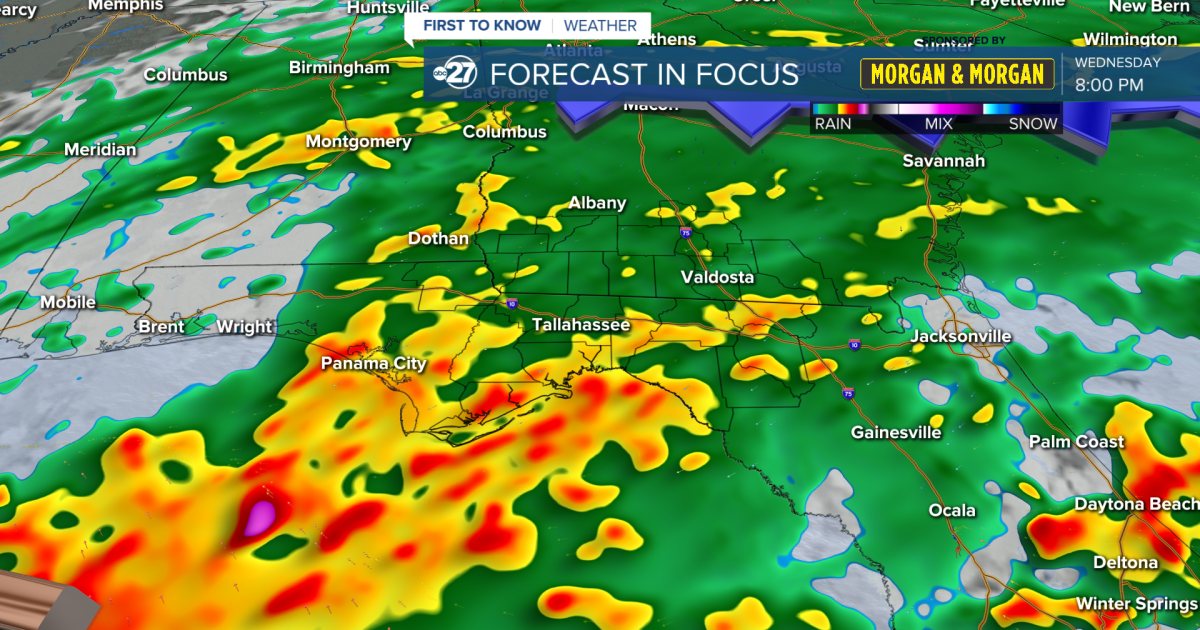 Heavy rain on the way Wednesday night through Thursday morning