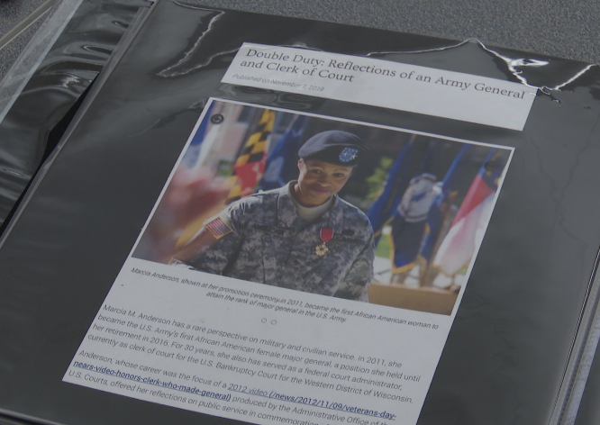 Major General Marcia Anderson on the day of her promotion ceremony