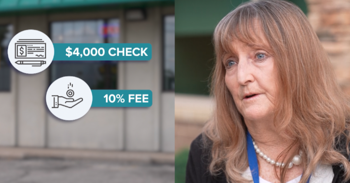 Cash now, but at what cost? Woman charged $400 to cash a check