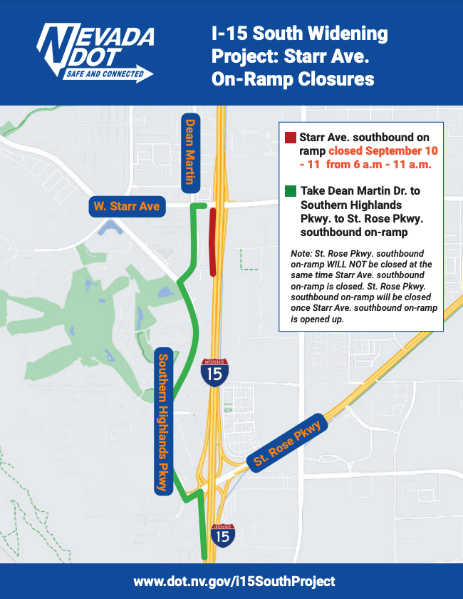 I-15 Closures at Starr Avenue