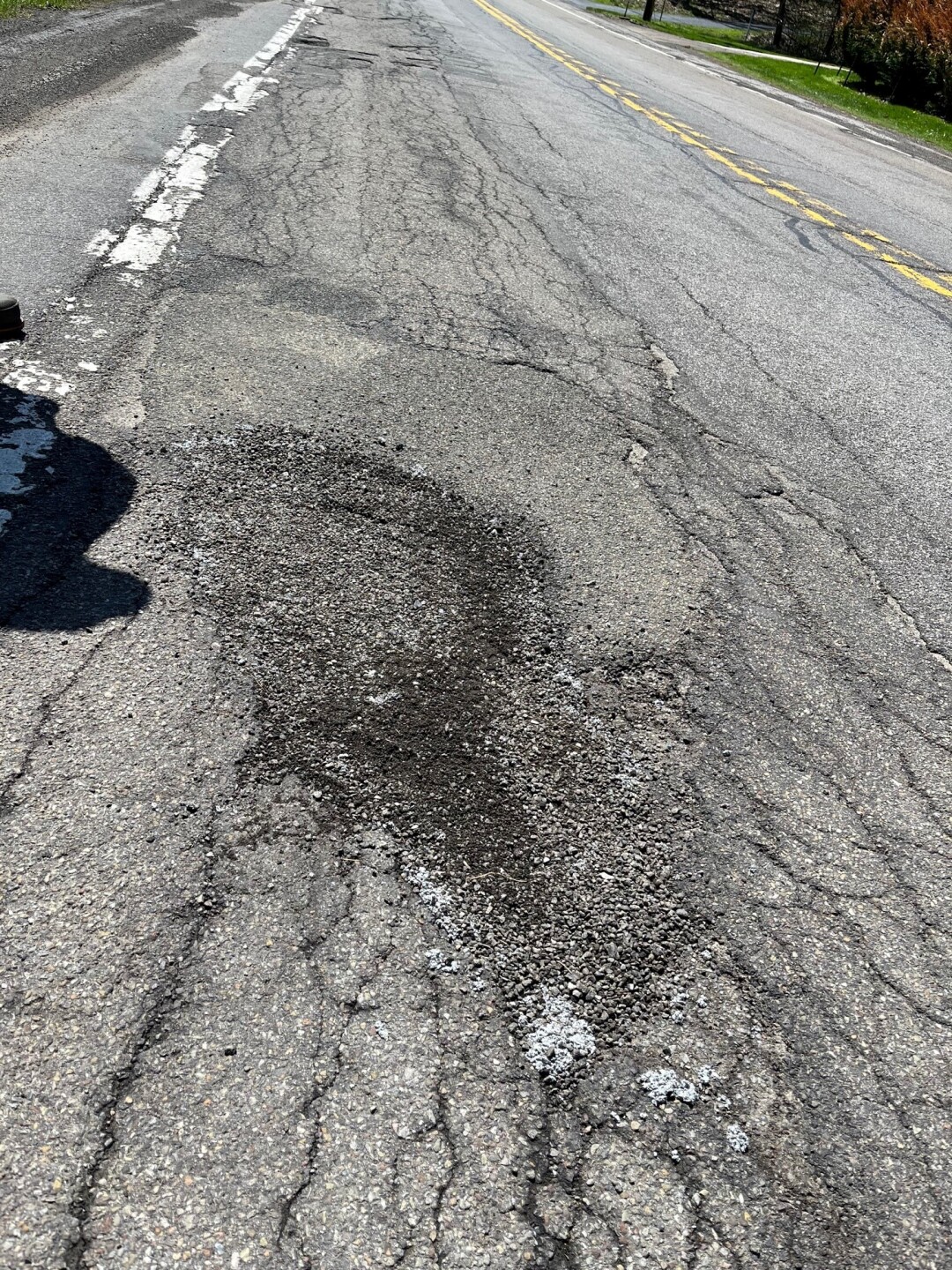 NYS DOT crews patched Davis Road hours after we reached out.