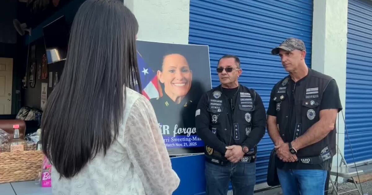 Law enforcement community rallies in Sebastian to support daughter of fallen Indian River County sergeant