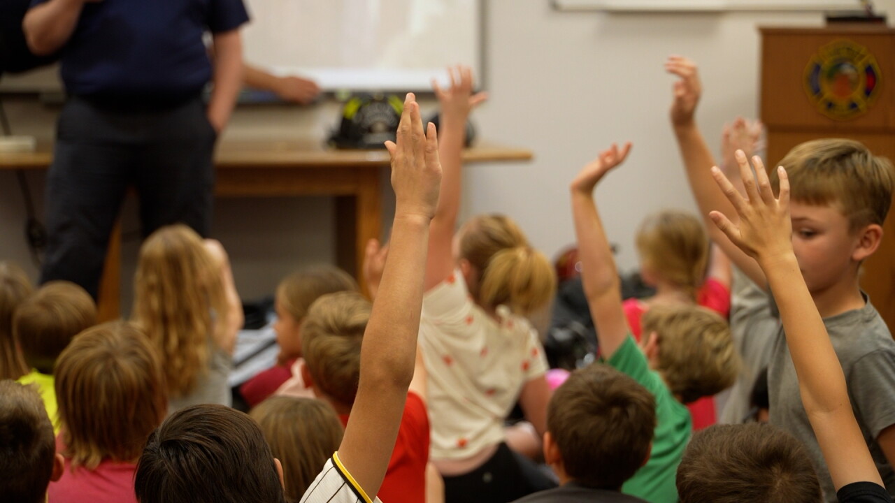 raised hands