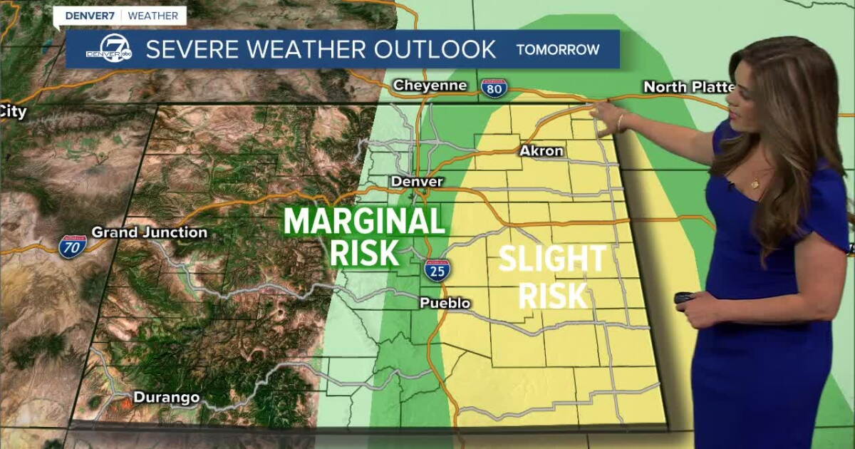 Storms develop across the Denver metro, E. Plains Thursday evening