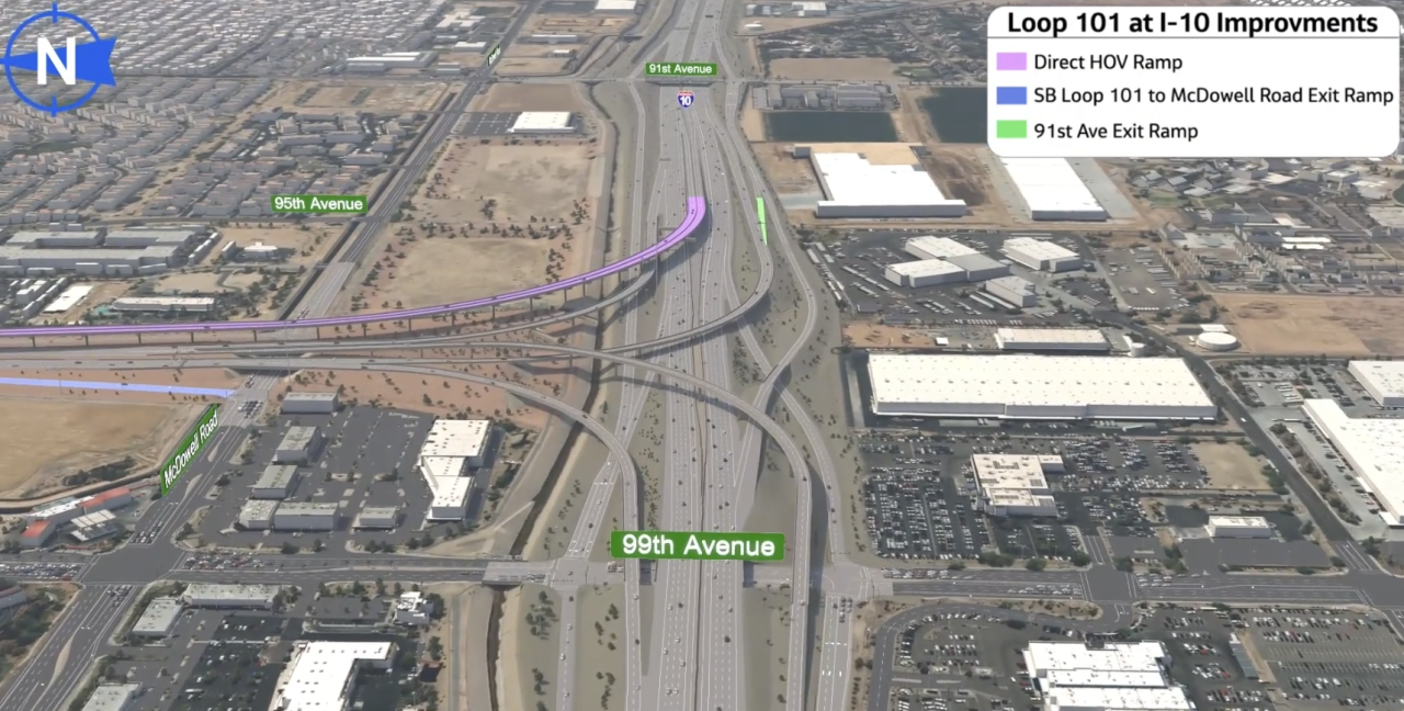 ADOT announces major Phoenix-area freeway projects for 2026