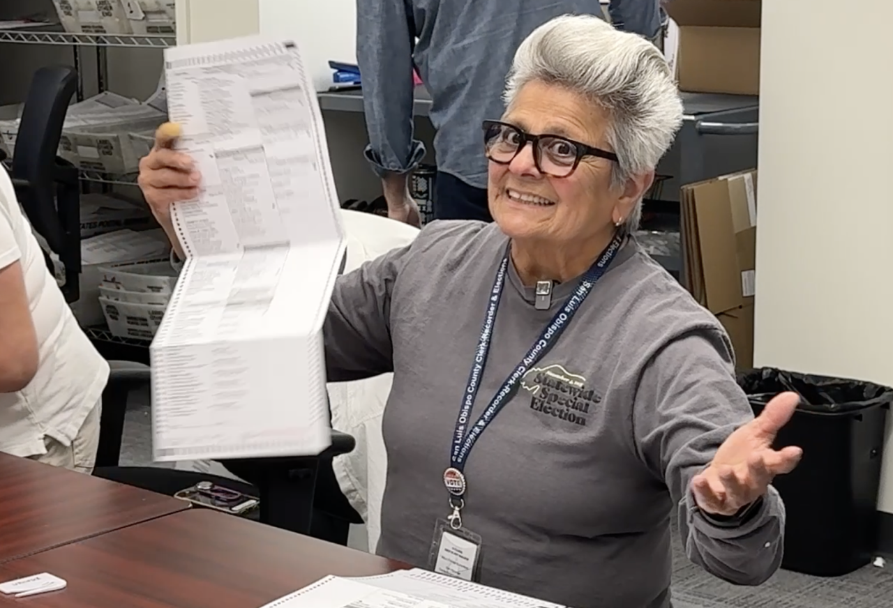 Rochelle Friedman us a SLO County seasonal election worker.png
