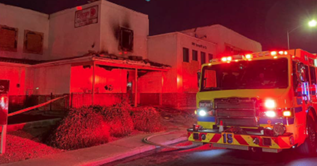 Firefighters respond to abandoned building fire in central valley