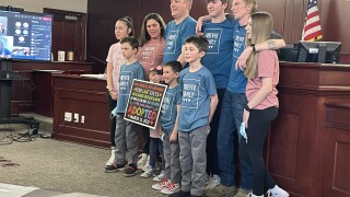 The Hinkle Family officially adopts a set of five siblings, growing their family of four kids to nine kids.