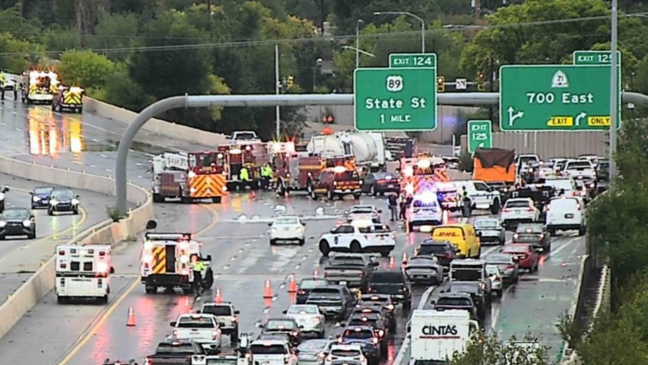 Multiple crashes close Interstate 80 in Sugarhouse