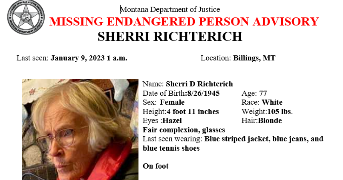 Missing Endangered Person Advisory issued for Billings area woman