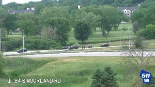 I-94 EB off ramp to Moorland Road closes due to road buckling