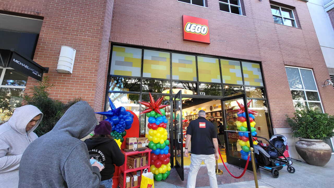 lego store virginia beach LEGO store opens in Virginia Beach; Line out the door