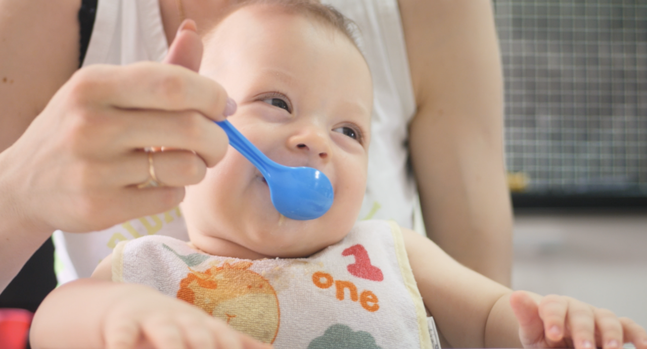 Baby eating