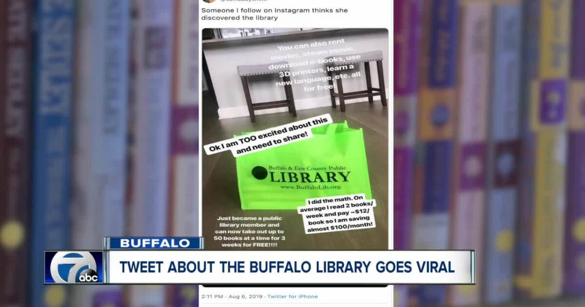 Library Tweets A tweet about a Buffalo library goes viral