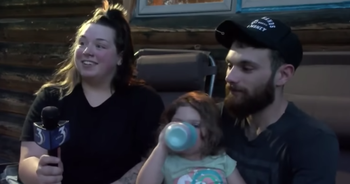 Missing toddler found sleeping in woods using her dog as pillow