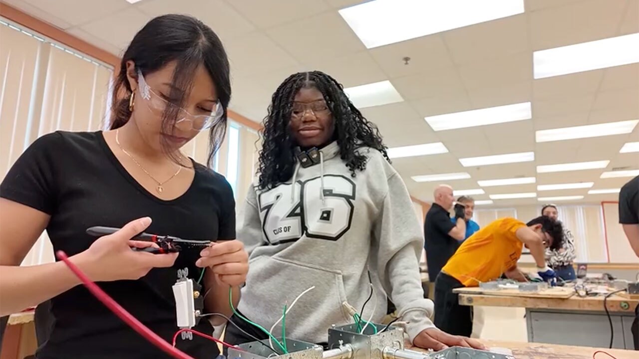 High school seniors in Palm Beach County are getting hands-on experience in skilled trades through a series of career exploration programs taught by professionals in the field.