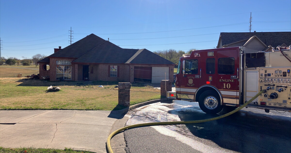 Fire crews rescue victim after explosion in North Tulsa home