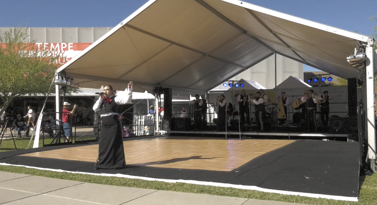 There will be several performances throughout the event; featured here is a mariachi group.