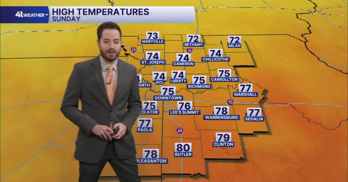Weather Forcase Exercise KSHB 41 Weather | Not as chilly tonight but still cool