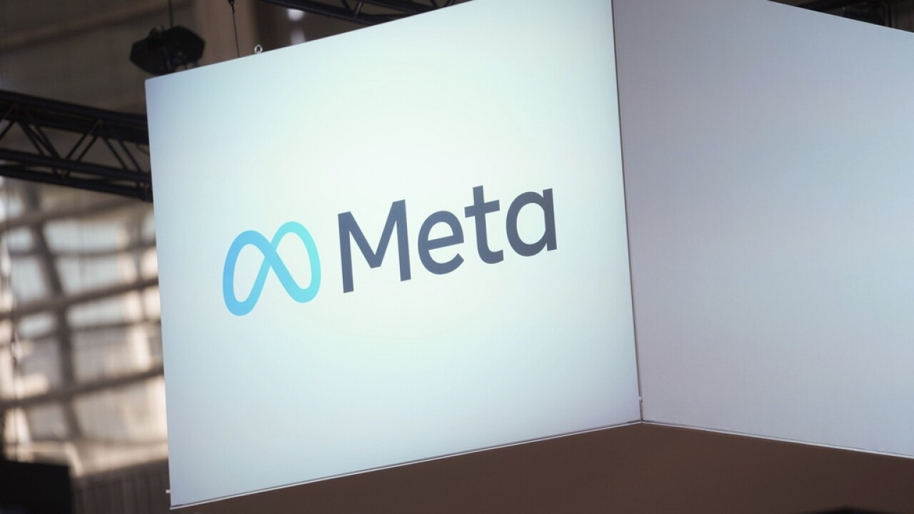 The Meta logo.