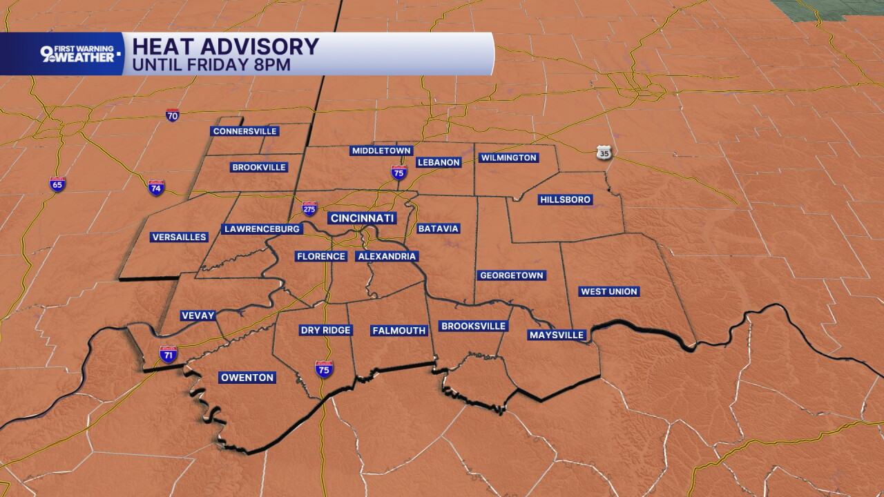 Heat Advisory through Friday