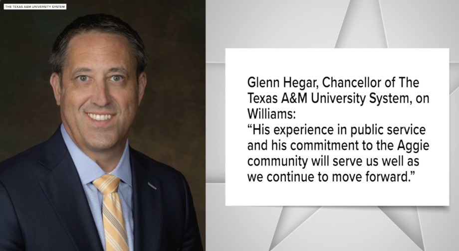 Transition at Texas A&M moves forward as interim president is named two weeks after former president resigned